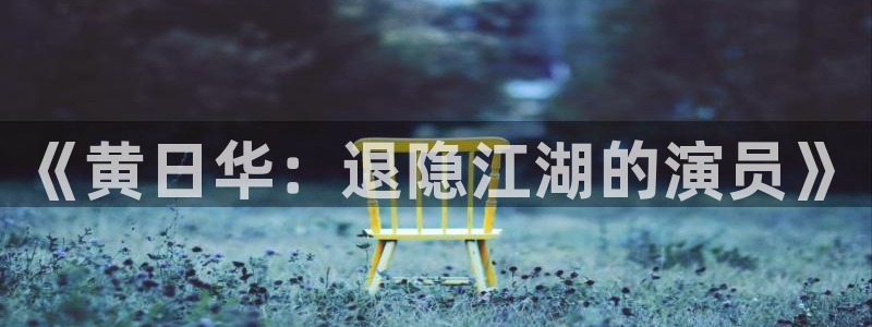 天辰娱乐：《黄日华：退隐江湖的演员》