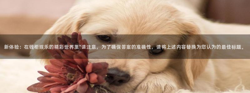 天辰娱乐注册：新体验：在钱柜娱乐的精彩世界里\